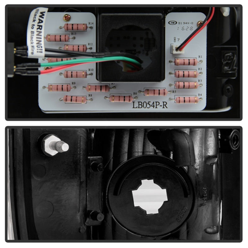 Spyder 08-16 Ford Super Duty LED Tail Lights Black Smoke ALT-YD-FS07-LED-BSM Tail Lights SPYDER