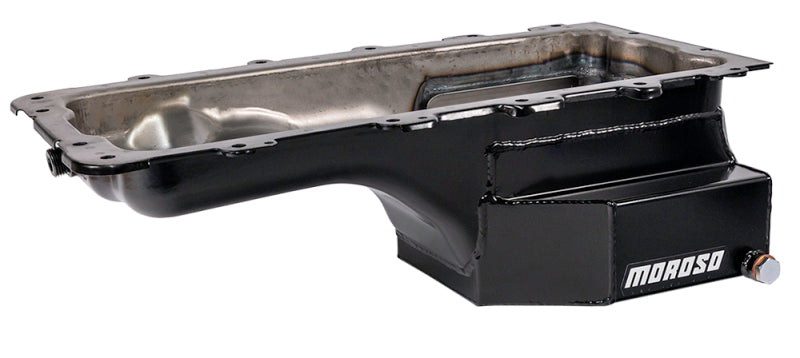 Moroso Ford 4.6/5.4L (w/Rear Sump) Road Race Baffled Wet Sump 8qt 6.5in Steel Oil Pan Oil Pans Moroso