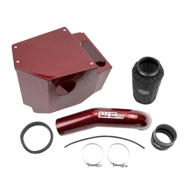 Wehrli 20-24 Chevrolet 6.6L L5P Duramax 4in Intake Kit - Red Cold Air Intakes Wehrli