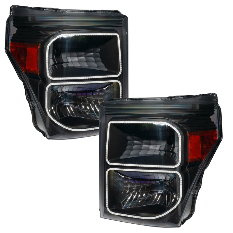 Oracle 11-16 Ford F250/350 LED HL - Black - White Headlights ORACLE Lighting