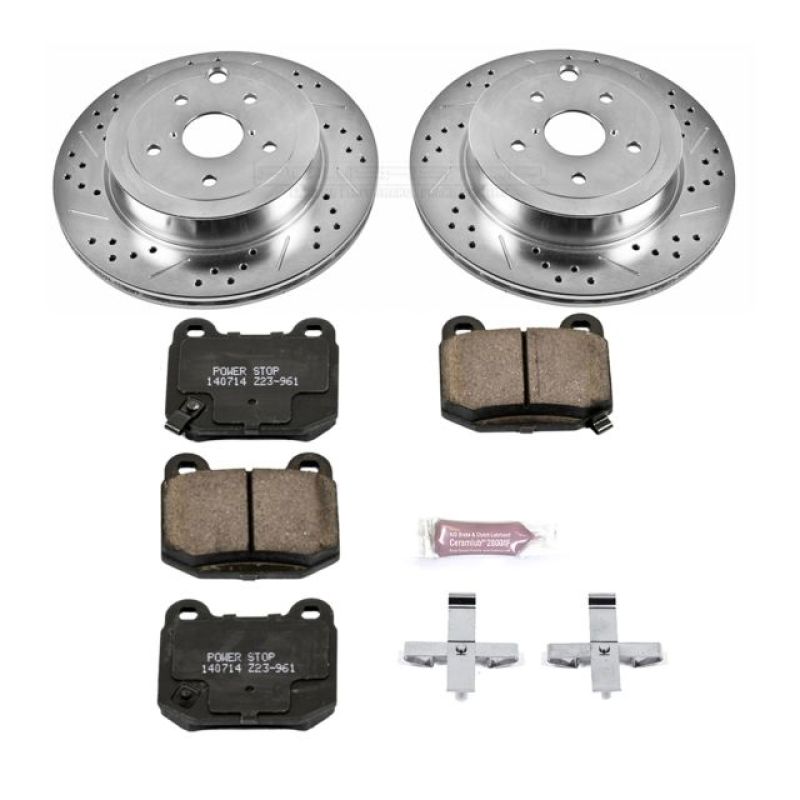 Power Stop 08-14 Subaru Impreza Rear Z23 Evolution Sport Brake Kit Brake Kits - Performance D&S PowerStop