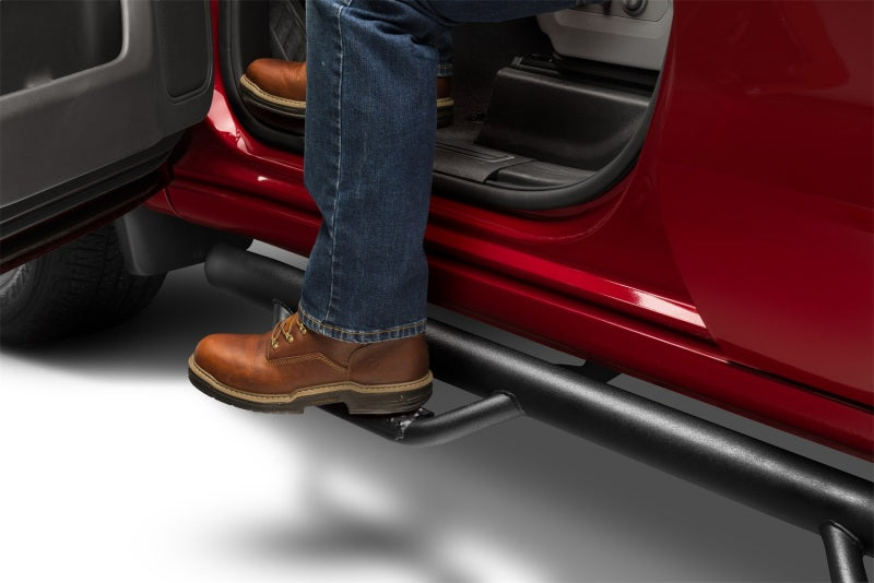 N-Fab Nerf Step 07-13 Chevy-GMC 2500/3500 07-10 1500 Crew Cab - Tex. Black - Cab Length - 3in Side Steps N-Fab