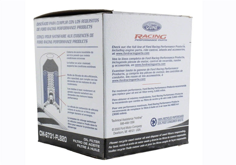 Ford Racing High Performance Oil Filter Oil Filters Ford Racing