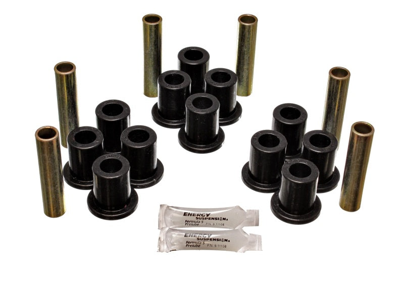 Energy Suspension Fd 4 Wd Frt Sprg Bush Set - Black Bushing Kits Energy Suspension