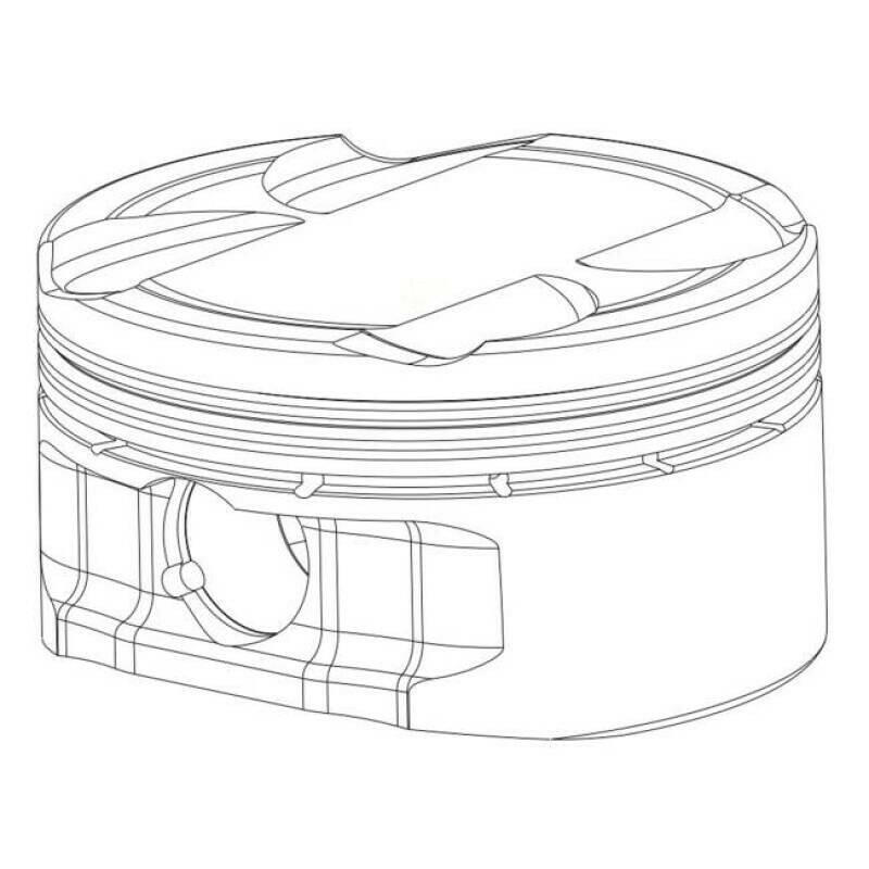 CP 9310 Steel Wrist Pin .905in dia x 2.5in length .190in Wall Chamfered For Wire Lock Piston Pins CP Pistons