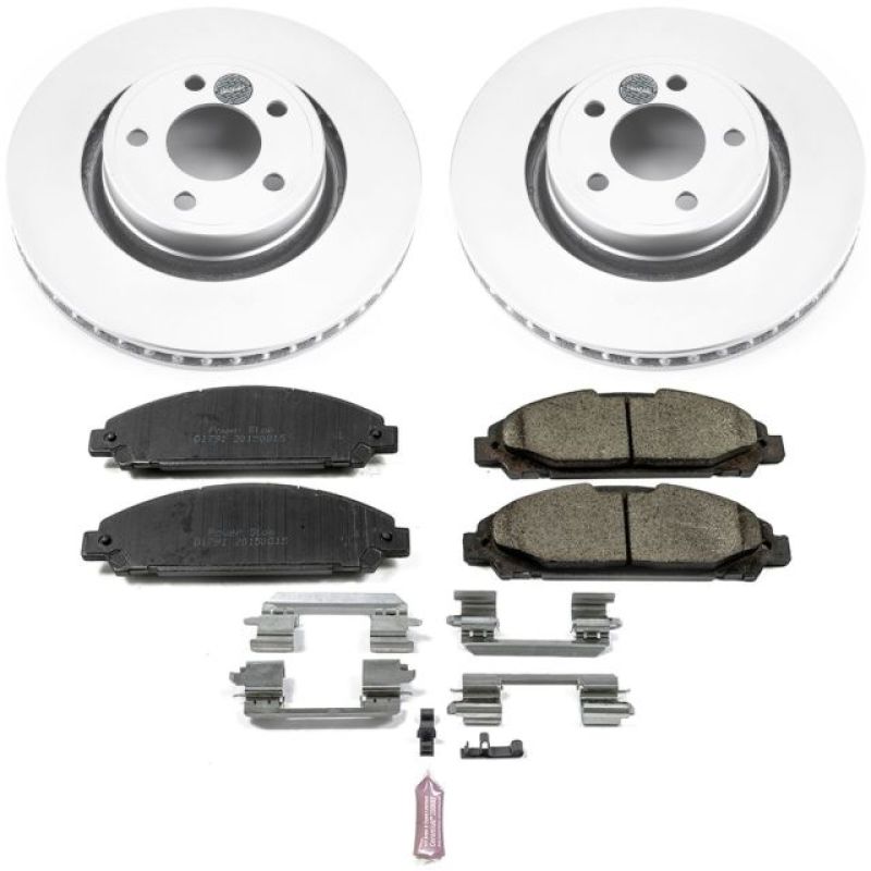 Power Stop 15-19 Ford Mustang Front Z17 Evolution Geomet Coated Brake Kit Brake Kits - Performance Blank PowerStop
