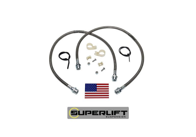 Superlift 79-96 Toyota Pickup/4Runner w/ 3-7in Lift Kit (Pair) Bullet Proof Brake Hoses Brake Line Kits Superlift