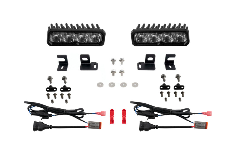 Diode Dynamics 2024-2026 Toyota Tacoma/4Runner Fog SS6 Pro LED Kit White 6000K Light Bars & Cubes Diode Dynamics