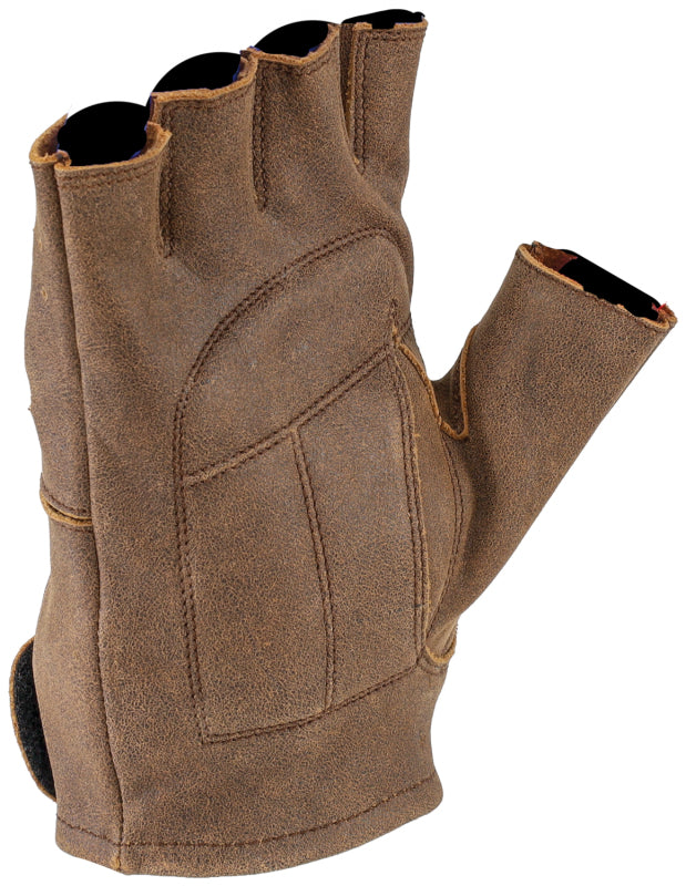 Kuryakyn Leather By River Road Buster Vintage Shorty Gloves Black - 3XL Gloves Kuryakyn