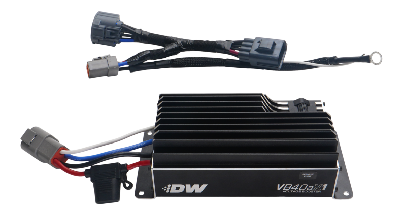 DeatschWerks VB40AX1 Voltage Booster with Plug-N-Play Harness for 10-25 Ford Mustang Fuel Pumps DeatschWerks