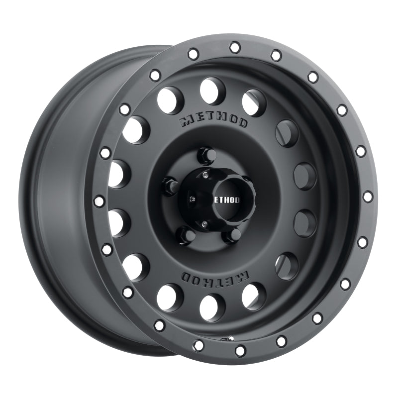 Method MR307 Hole 17x8.5 0mm Offset 5x5 94mm CB Matte Black Wheel Wheels - Cast Method Wheels