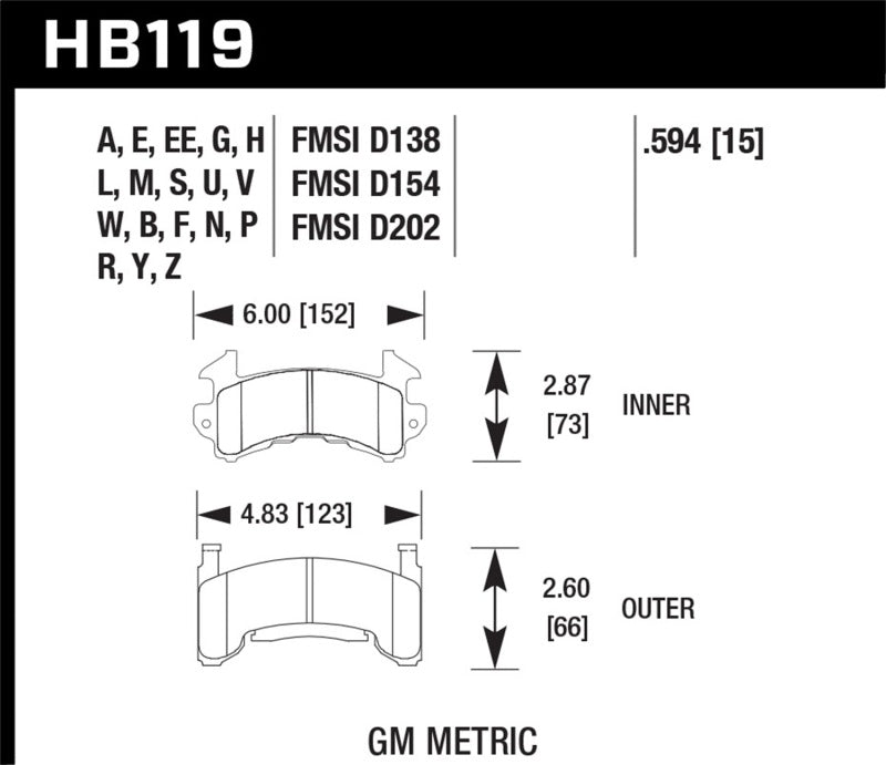 Hawk Performance Ceramic Street Brake Pads Brake Pads - Performance Hawk Performance