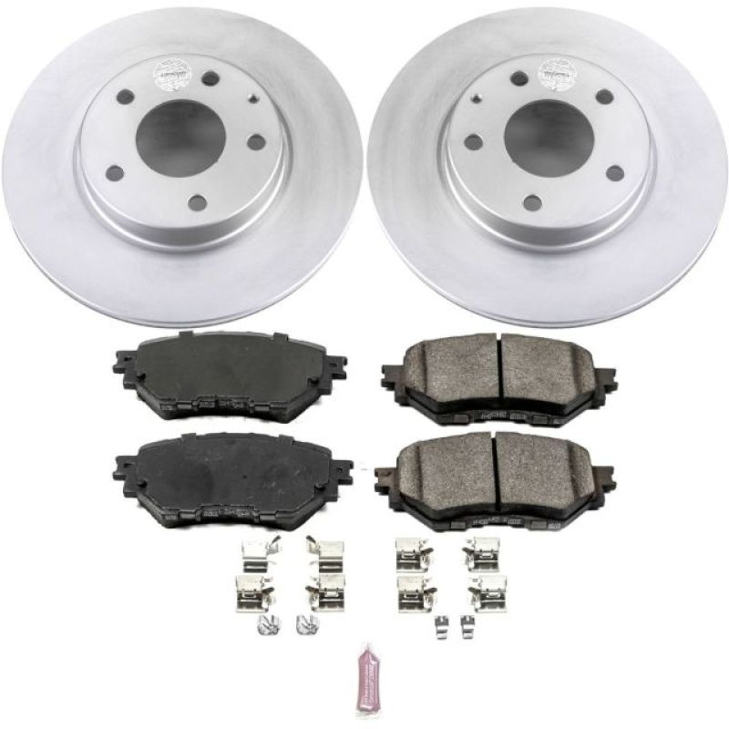 Power Stop 14-16 Mazda 3 Front Z17 Evolution Geomet Coated Brake Kit Brake Kits - Performance Blank PowerStop