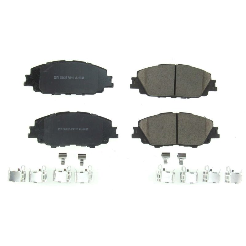 Power Stop 2019 Toyota Corolla Front Z17 Evolution Ceramic Brake Pads w/Hardware Brake Pads - OE PowerStop
