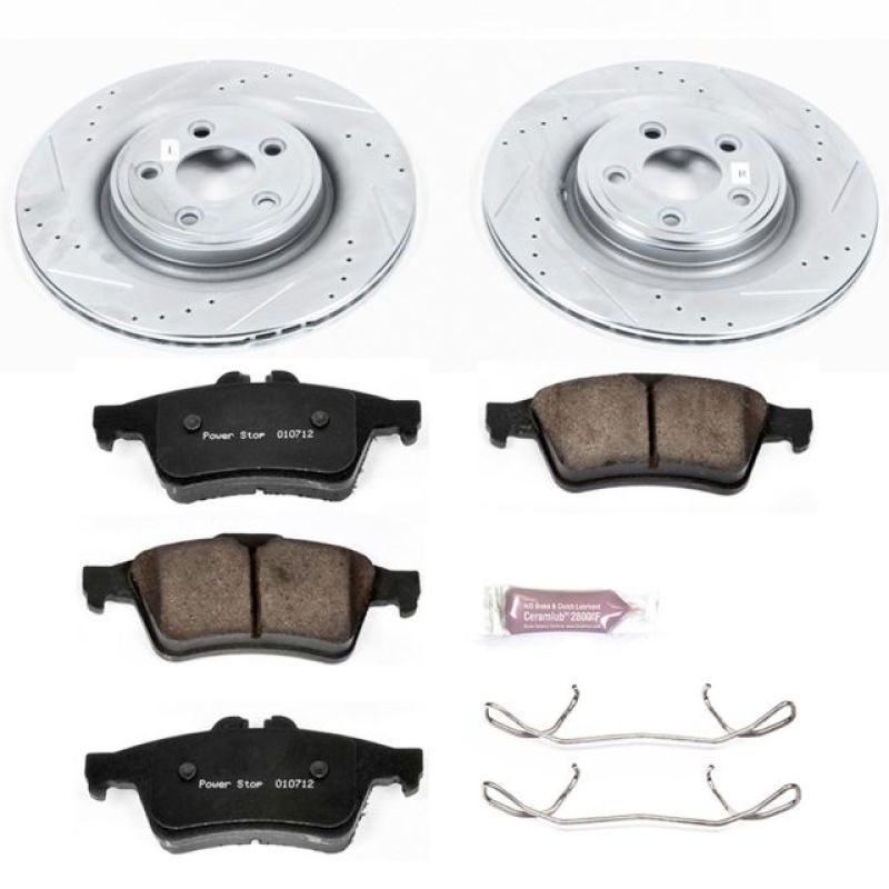 Power Stop 06-08 Jaguar S-Type Rear Z23 Evolution Sport Brake Kit Brake Kits - Performance D&S PowerStop