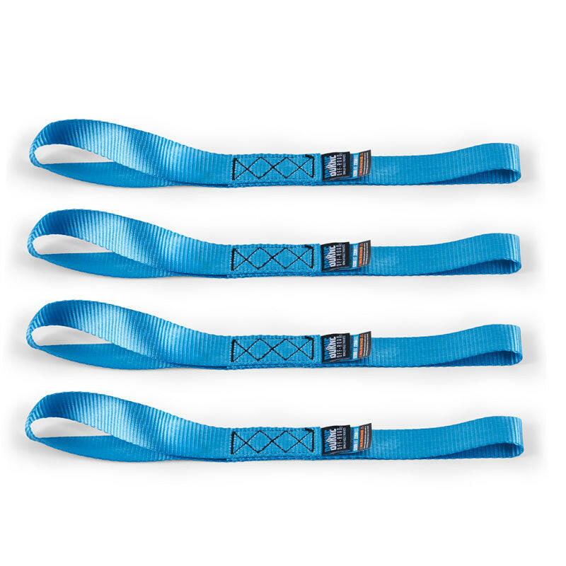 Borne Off-Road Heavy-Duty Ratchet Tie-Down Kit (4-Pack) - Blue Cargo Tie-Downs Borne Off-Road