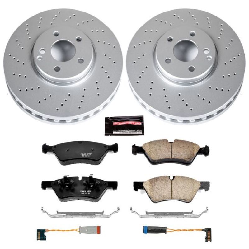 Power Stop 2006 Mercedes-Benz E500 Front Z23 Evolution Sport Coated Brake Kit Brake Kits - Performance D&S PowerStop