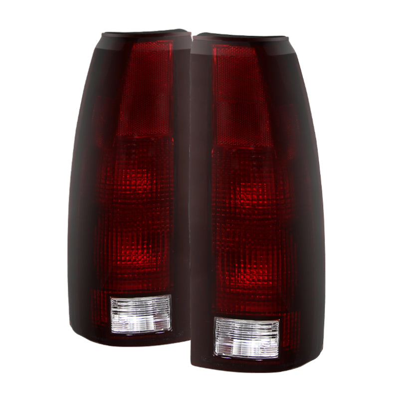 xTune Chevy/GMC C1500/C2500/C3500 88-01 OEM Style Tail Light - Red Smoked ALT-JH-CCK88-OE-RSM Tail Lights SPYDER