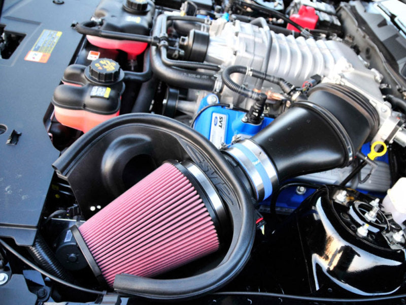 Airaid 10-14 Ford Mustang Shelby 5.4L Supercharged Direct Replacement Filter - Oiled / Red Media Air Filters - Direct Fit Airaid