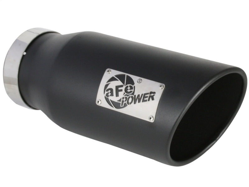 aFe MACH Force-XP 409 SS Right Side Single Wall Exhaust Tip 5in Inlet x 7in Outlet x 15in L Tips aFe