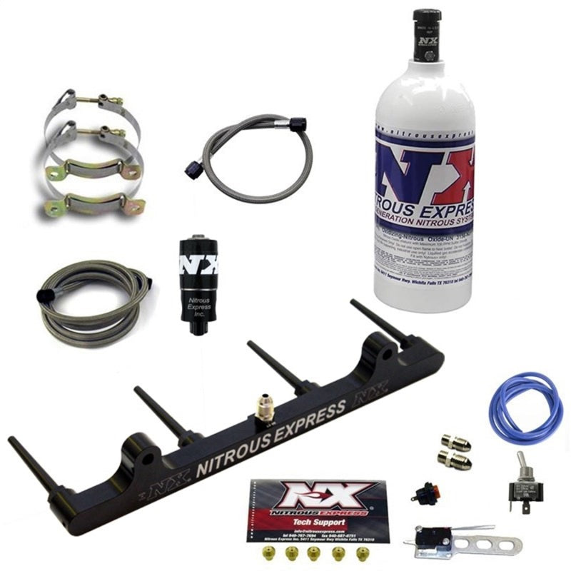 Nitrous Express Billet Spray Bar Nitrous Kit for Hayabusa w/1lb Bottle Nitrous Systems Nitrous Express