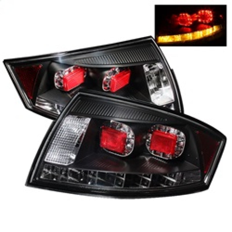 Spyder Audi TT 00-06 LED Tail Lights Black ALT-YD-ATT99-LED-BK Tail Lights SPYDER