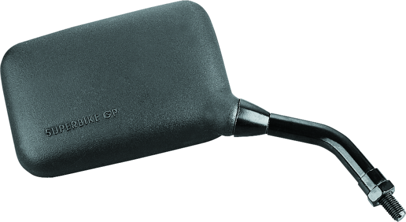 BikeMaster Superbike AX Mirror 10mm - Right - Black Side Mirrors BikeMaster