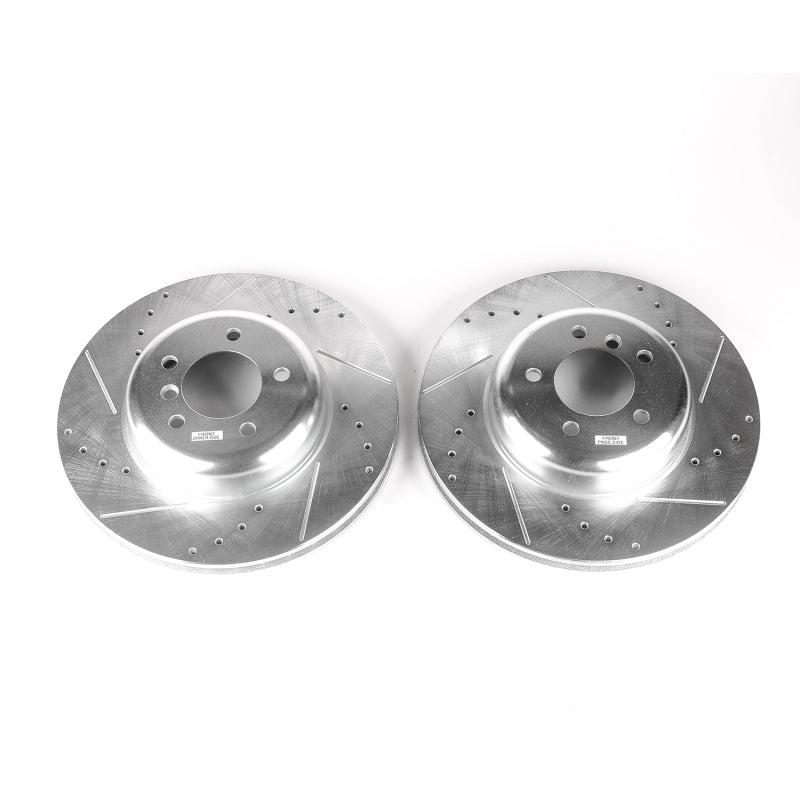 Power Stop 08-10 BMW 535i Front Evolution Drilled & Slotted Rotors - Pair Brake Rotors - Slot & Drilled PowerStop