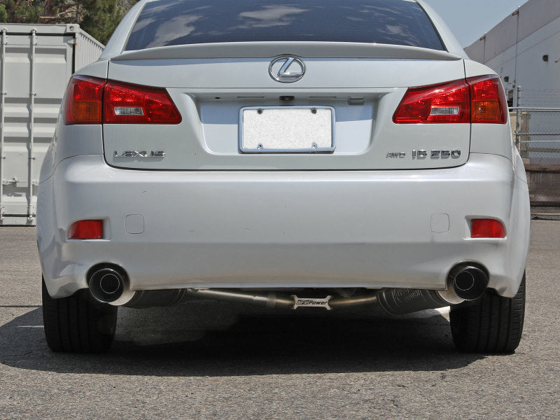 aFe POWER Takeda 06-13 Lexus IS250/IS350 SS Axle-Back Exhaust w/ Black Tips Axle Back aFe