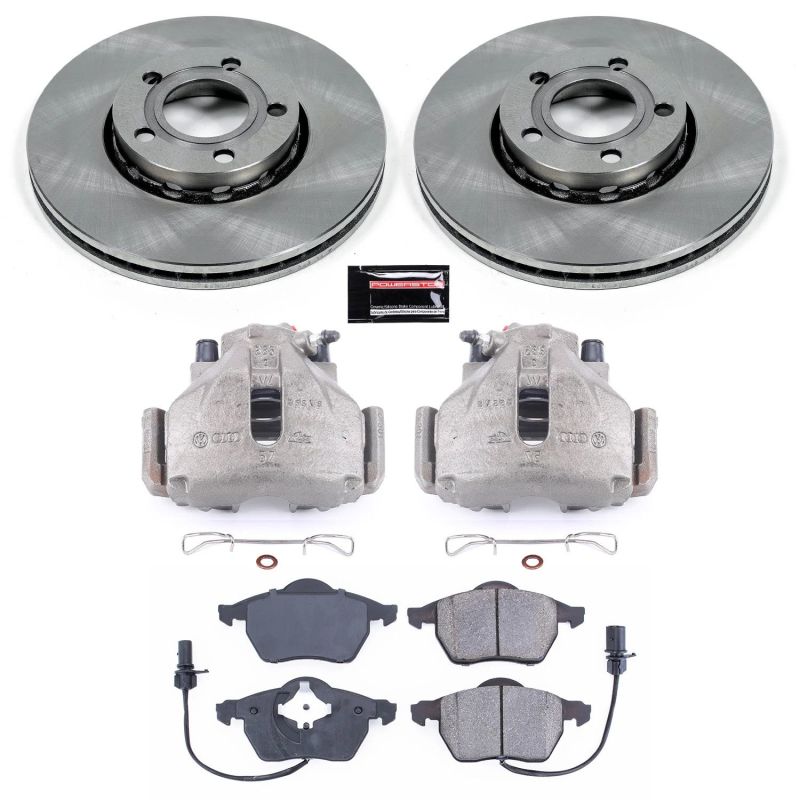 Power Stop 99-04 Audi A4 Front Autospecialty Brake Kit w/Calipers Brake Kits - OE PowerStop