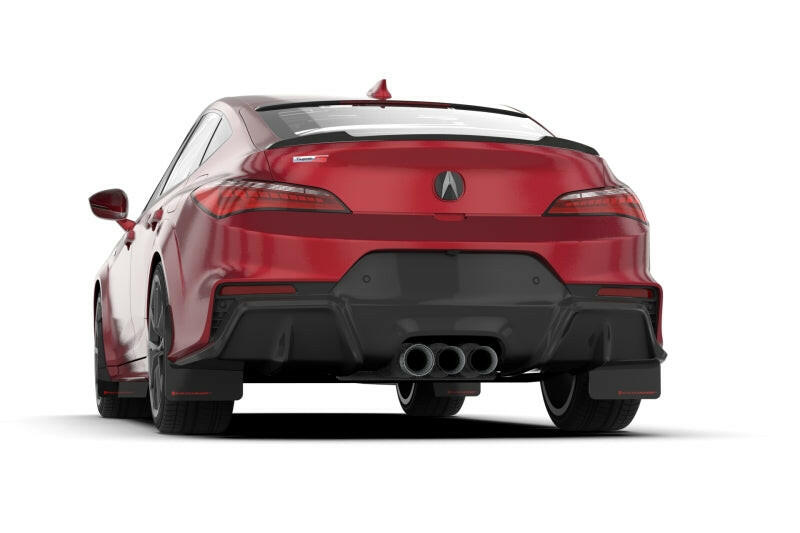 Rally Armor 23-25 Acura Integra A-Spec Black UR Mud Flap W/White Logo (No Drilling Req.) Mud Flaps Rally Armor
