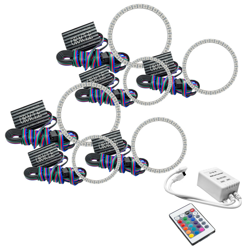 Oracle Chevy Corvette C6 05-13 Halo Kit - Triple - ColorSHIFT w/ Simple Controller Headlights ORACLE Lighting