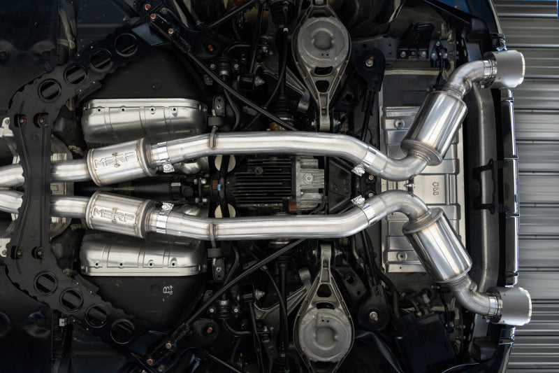 MBRP 23-24 Nissan Z 3.0L Armor Pro T304 Stainless Steel 3in Cat-Back Dual Rear Exit w/ 5in OD CF Tip Catback MBRP