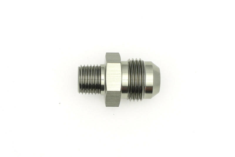 DeatschWerks 8AN Male Flare To 1/4in. Male NPT Adapter Fittings DeatschWerks