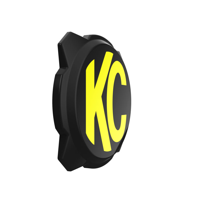 KC HiLiTES 6in. Hard Cover for Gravity Pro6 LED Lights (Single) - Black w/Yellow KC Logo Light Covers and Guards KC HiLiTES