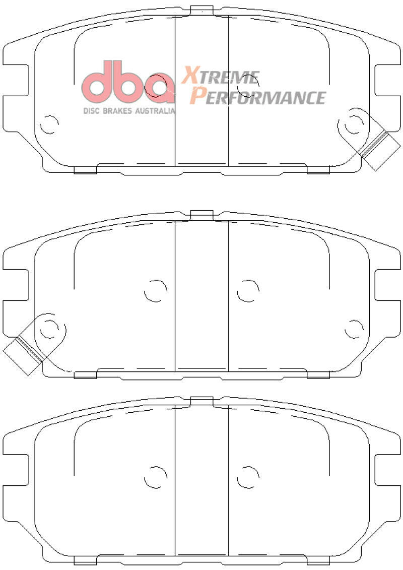 DBA 1994 Eagle Talon TSi (1st Gen) AWD XP Performance Front Brake Pads Brake Pads - Performance DBA