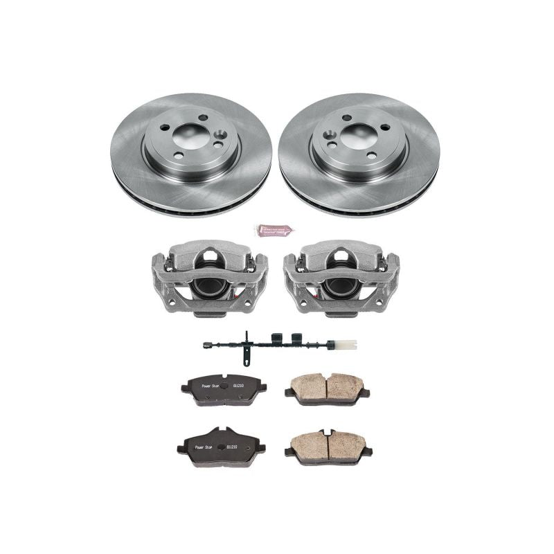 Power Stop 11-16 Mini Cooper Front Autospecialty Brake Kit w/Calipers Brake Kits - OE PowerStop