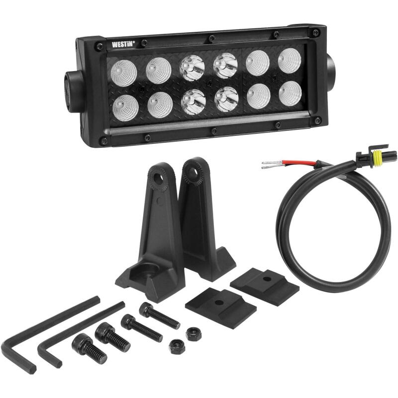 Westin B-FORCE LED Light Bar Double Row 6 inch Combo w/3W Cree - Black Light Bars & Cubes Westin