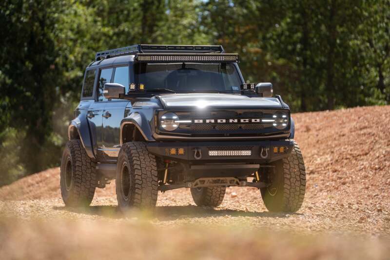 DV8 Offroad 2021+ Ford Bronco Front Bumper V2 - OE Plus Series (Works w/o ACC Relocation) Bumpers - Steel DV8 Offroad