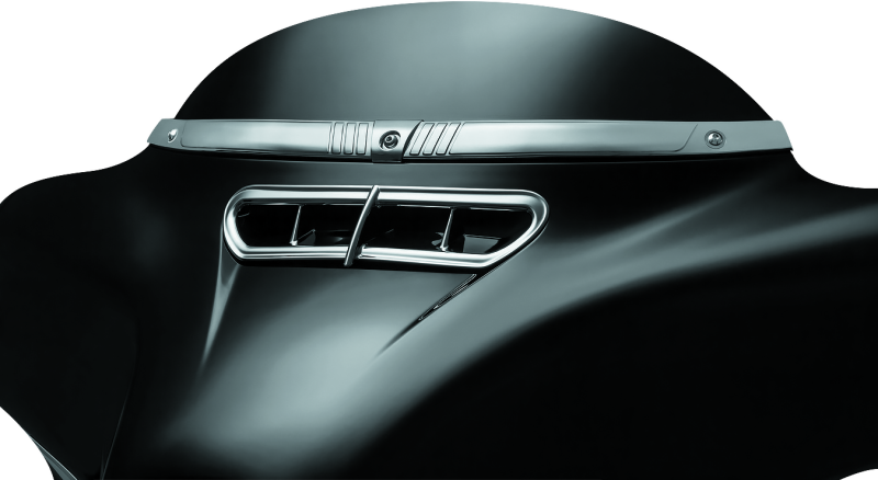 Kuryakyn Tri-Line Windshield Trim Chrome Exterior Trim Kuryakyn