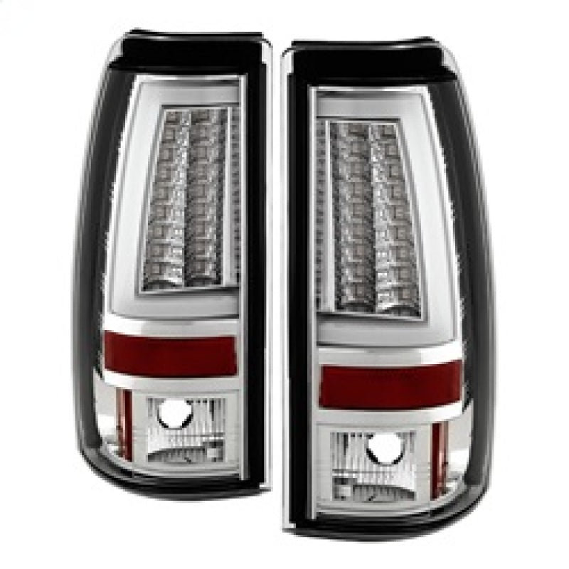 Spyder Chevy Silverado 1500/2500 03-06 Version 2 LED Tail Lights - Chrome ALT-YD-CS03V2-LED-C Tail Lights SPYDER