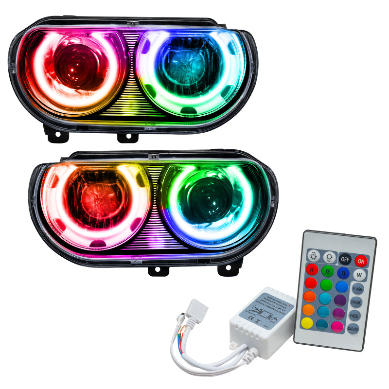 Oracle 08-14 Dodge Challenger SMD HL (HID Style) - ColorSHIFT w/ Simple Controller Headlights ORACLE Lighting