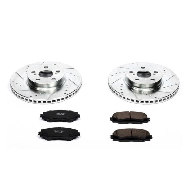 Power Stop 09-10 Pontiac Vibe Front Z23 Evolution Sport Brake Kit Brake Kits - Performance D&S PowerStop