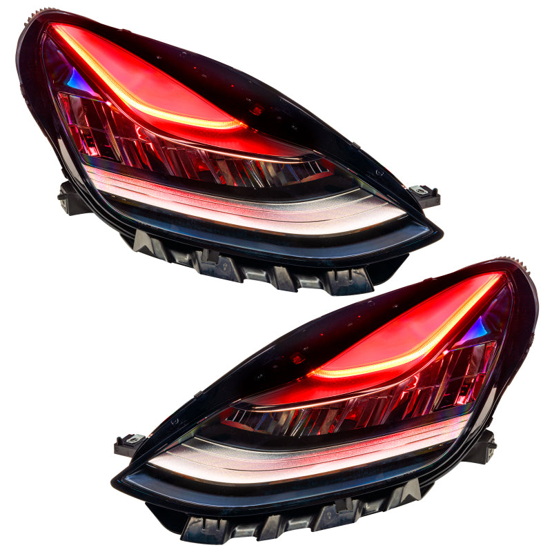 Oracle 17-21 Tesla Model 3 Headlight DRL Upgrade Kit - ColorSHIFT w/ Simple Controller Headlights ORACLE Lighting