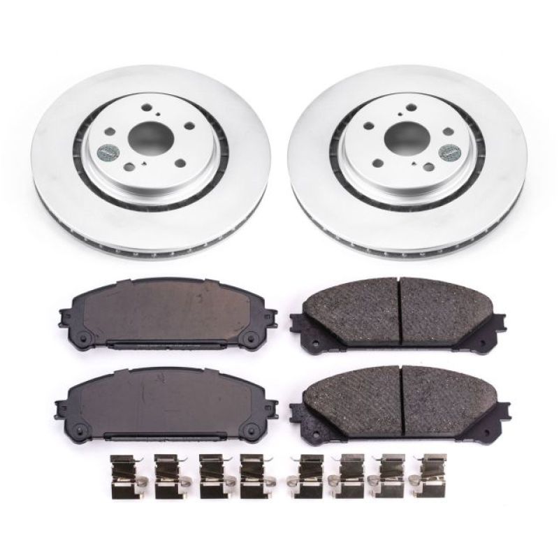 Power Stop 16-18 Lexus RX350 Front Z17 Evolution Geomet Coated Brake Kit Brake Kits - Performance Blank PowerStop