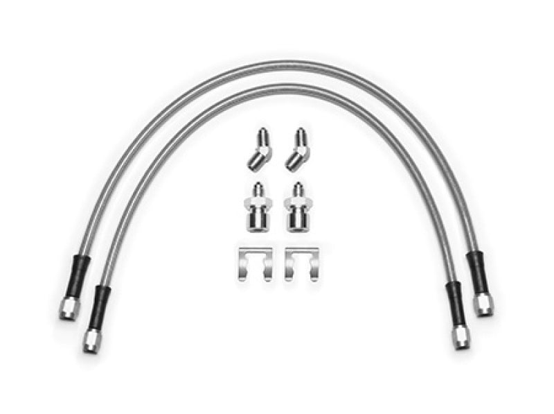 Wilwood 18-22 Jeep JL Flexline Kit 20in -3 M10-1.0 IF 1/8-27 NPT Straight 45 Degree Brake Line Kits Wilwood