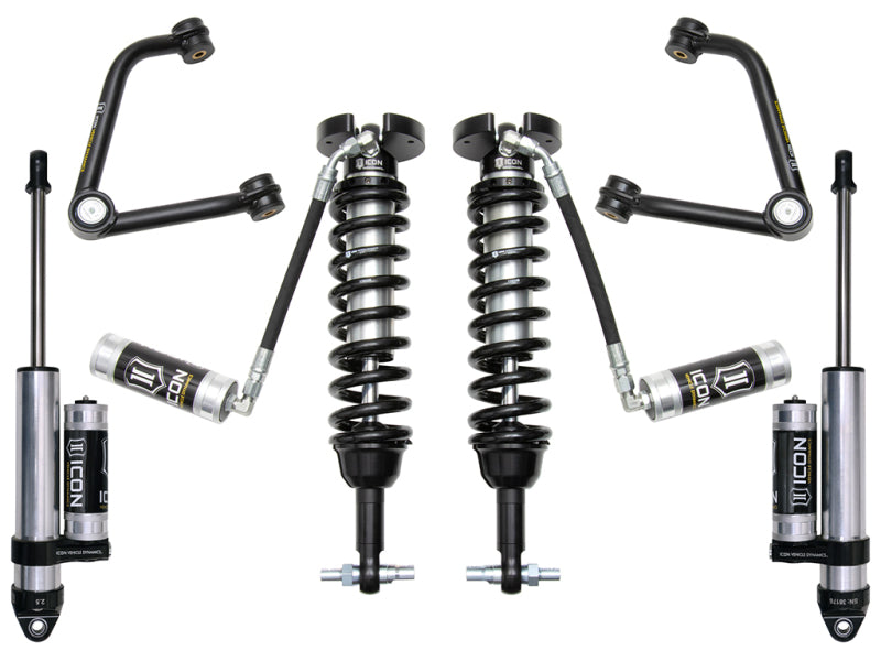 ICON 2019+ GM 1500 1.5-3.5in Stage 3 Suspension System w/Tubular Uca Coilovers ICON