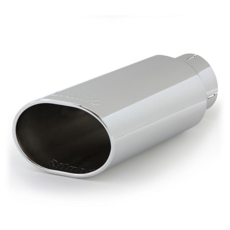 Banks Power Tailpipe Tip Kit - SS Obround Slash Cut - Chrome - 4in Tube - 5in X 6in X 14in Tips Banks Power