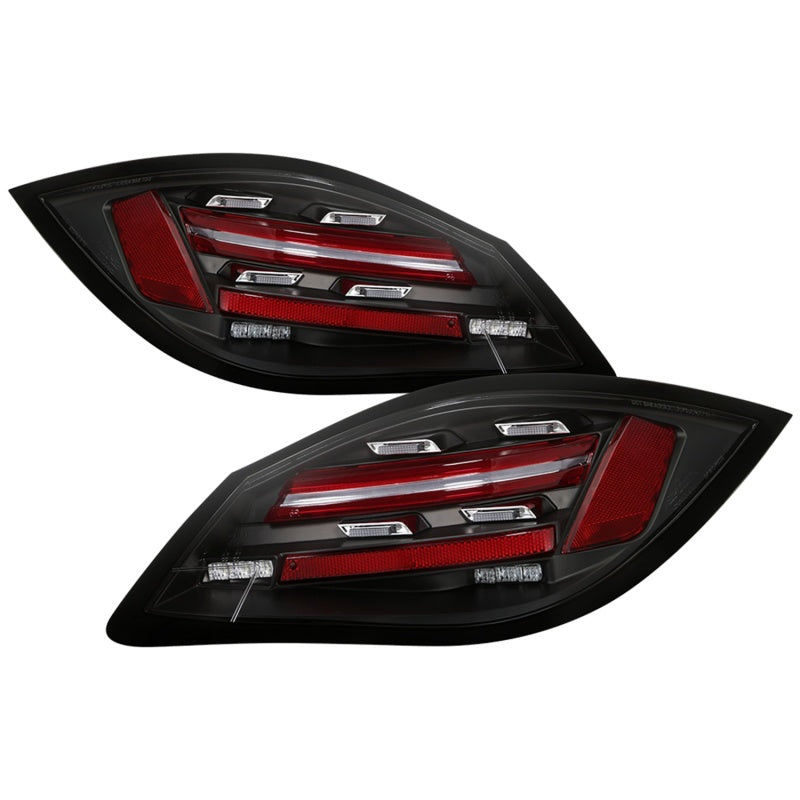Spyder Porsche 987 Cayman 06-08 / Boxster 09-12 LED Tail Lights - Sequential Signal - Black Tail Lights SPYDER