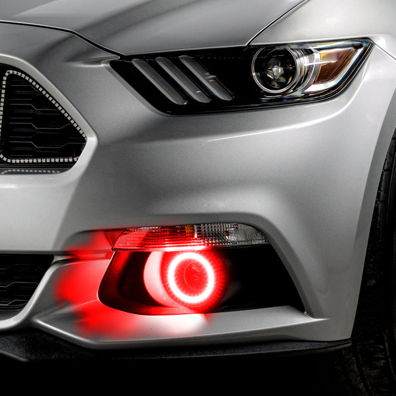 Oracle 15-17 Ford Mustang Dynamic RGB+A Projector Surface Mount Fog Light Halo Kit - Fog Lights ORACLE Lighting